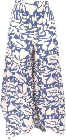 Guru-Shop Relaxhose Palazzohose, weite bedruckte Boho Sommerhose,.. alternative Bekleidung