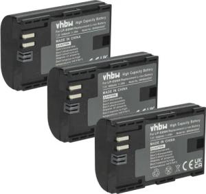 vhbw passend für Canon EOS 80D, R5, R6, 7D Mark II, R6 Mark II, 90D, R, R7, Kamera-Akku Li-Ion 1600 mAh
