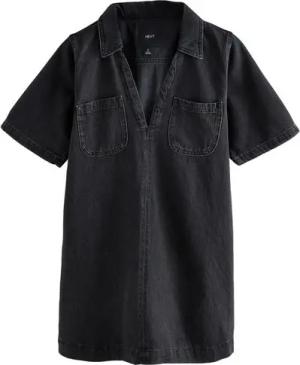 Next Jeanskleid Mini-Jeanskleid mit Fronttasche aus Baumwolle (1-tlg)