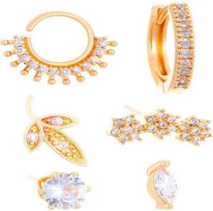 YRIIOMO Ohrring-Set Elegante Baumblatt Ohrringe aus synthetischem Metalllegierung, mit (Galvanisierung für Glanz und Korrosionsschutz – Perfektes Accessoire, für modische Alltags Outfits)