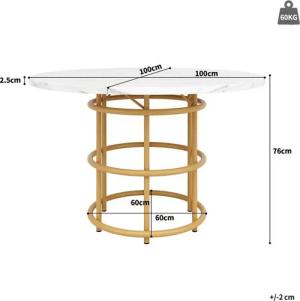 TavilaEcon Essgruppe Modern Stil mit goldenen Beinen, weiß marmorierter Tischplatte, (Set, 5-tlg., Marmortisch + 4 Samtstühle)