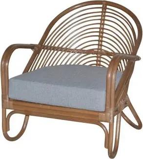 moebel-direkt-online Loungesessel Rattansessel mit Sitzkissen