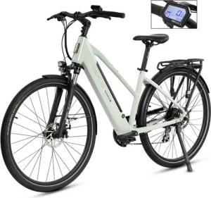 DERUIZ E-Bike Cityrad DERUIZ E-bike Quatrz-M 28 Zoll, leichtes City Pedelec 23.5kg, Shimano, Kettenschaltung, Heckmotor, 483 Wh, Elektrofahrrad mit Trapez-Rahmen und mechanische Scheibenbremse