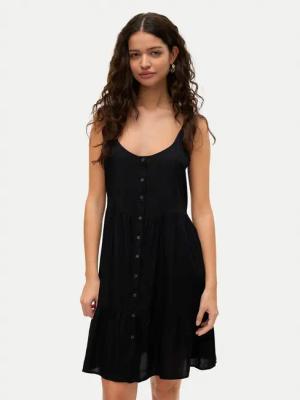 Vero Moda Sommerkleid Bumpy 10325283 Schwarz Loose Fit