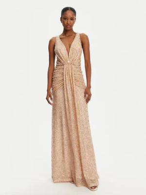 Babylon Abendkleid S00887 Goldfarben Slim Fit