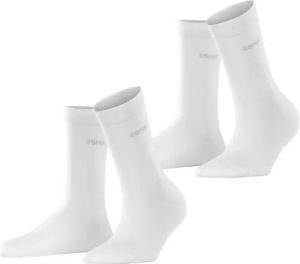 Esprit Socken Uni (2-Paar) geripptes Bündchen
