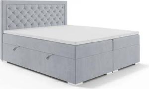 Leonique Polsterbett SACY mit Matratze und Topper, in 2 Breiten (160 und 180 cm), Boxspringbett mit Kopfteil, Bettkasten, Matratze (BFK/TFK) und Topper