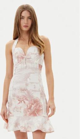 Guess Sommerkleid W5GK40D5NC1 Weiß Slim Fit