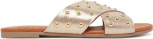 Pieces Pantoletten 17156837 Goldfarben