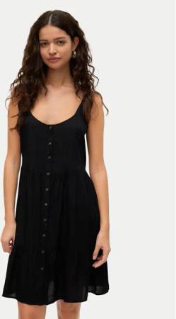 Vero Moda Sommerkleid Bumpy 10325283 Schwarz Loose Fit