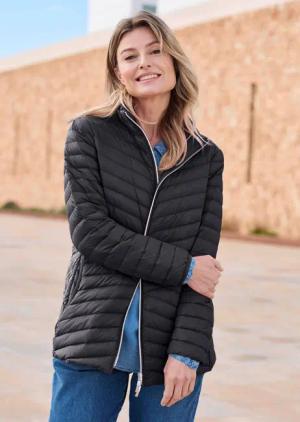 Steppjacke - schwarz - Gr. 50 von Goldner Fashion