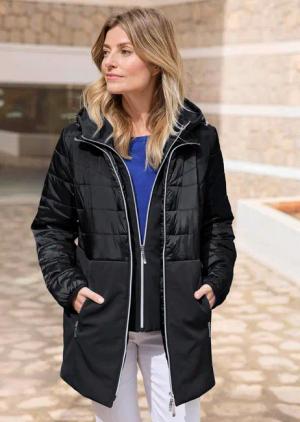 Steppmantel - schwarz - Gr. 21 von Goldner Fashion