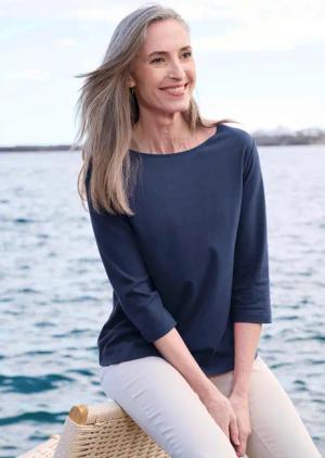 Shirt - marine - Gr. 20 von Goldner Fashion