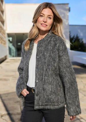 Jacke - grau - Gr. 20 von Goldner Fashion