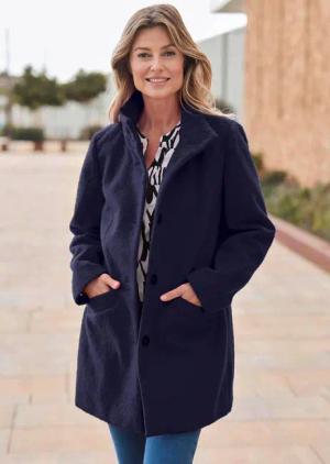 Wollmantel - marine - Gr. 24 von Goldner Fashion