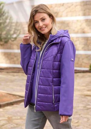 Steppjacke - lila - Gr. 19 von Goldner Fashion