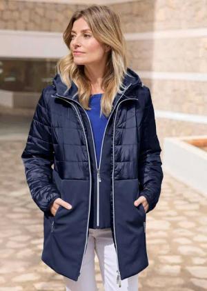 Steppmantel - marine - Gr. 40 von Goldner Fashion