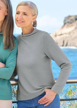 Sweatshirt - grau - Gr. 25 von Goldner Fashion