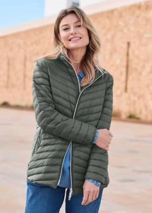 Steppjacke - khaki - Gr. 48 von Goldner Fashion