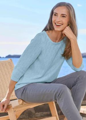 Pullover - hellblau - Gr. 25 von Goldner Fashion