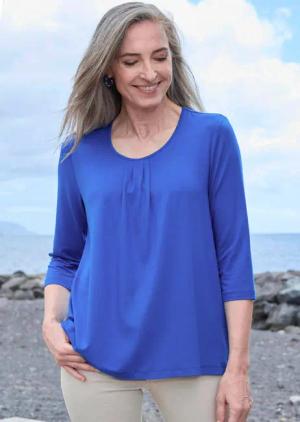Shirt - royalblau - Gr. 52 von Goldner Fashion