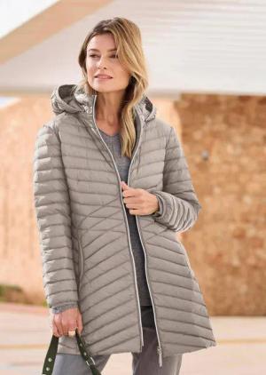 Steppmantel - taupe - Gr. 20 von Goldner Fashion