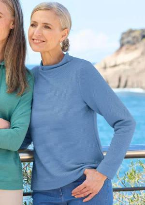 Sweatshirt - blau - Gr. 20 von Goldner Fashion