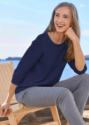Pullover - marine - Gr. 52 von Goldner Fashion