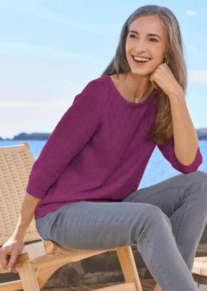 Pullover - beere - Gr. 38 von Goldner Fashion