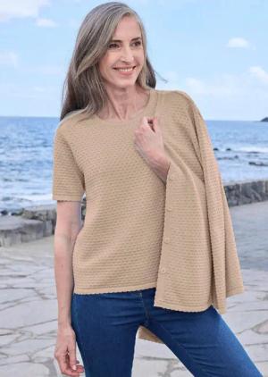 Pullover - beige - Gr. 19 von Goldner Fashion