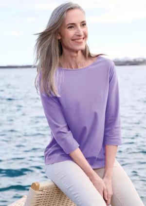 Shirt - flieder - Gr. 23 von Goldner Fashion