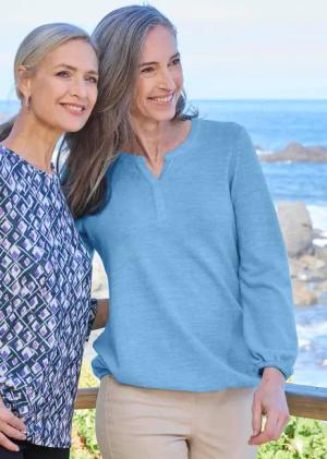 Shirt - blau - Gr. 40 von Goldner Fashion