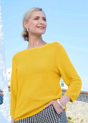 Pullover - honig - Gr. 38 von Goldner Fashion