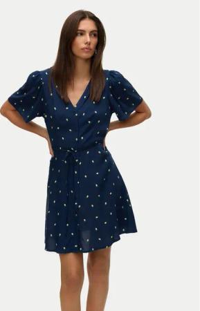 Vero Moda Sommerkleid Alba 10292845 Dunkelblau Regular Fit