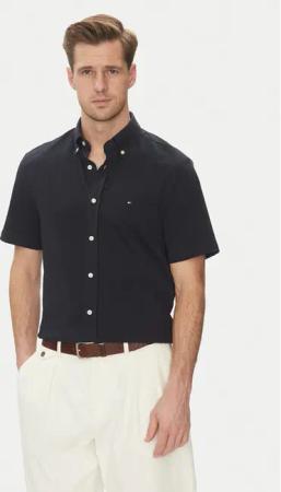 Tommy Hilfiger Hemd Performance MW0MW38663 Dunkelblau Regular Fit