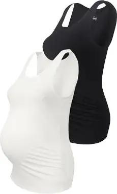 Tchibo - 2 Umstands-Tops - Damen - Gr. XL - schwarz
