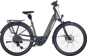KTM CENTO 10 PLUS (800 Wh), 10 Gang Kettenschaltung, Unisexfahrrad, Deep, Modell 2025, 28 Zoll 51 cm machine grey matt (silver+black)
