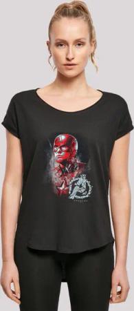 F4NT4STIC T-Shirt "Marvel Avengers Endgame Captain America", Damen,Premium Merch,Lang,Longshirt,Logo Print