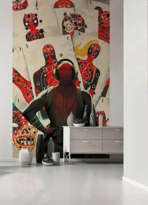 Komar Kindertapete "Marvel Deadpool Target Shooting", bedruckt