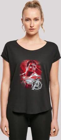 F4NT4STIC T-Shirt "Marvel Avengers Endgame Hulk Brushed", Damen,Premium Merch,Lang,Longshirt,Logo Print
