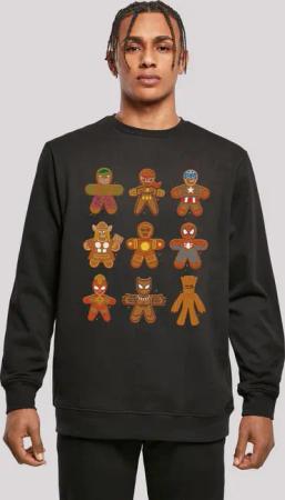 F4NT4STIC Kapuzenpullover "Marvel Universe Christmas Lebkuchen Avengers", Print