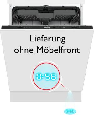 Amica vollintegrierbarer Geschirrspüler "EGSPV 594 300", 14 Maßgedecke, Voll integriertes Bedienfeld