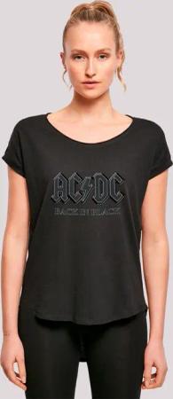F4NT4STIC T-Shirt "AC/DC Back in Black", Damen,Premium Merch,Lang,Longshirt,Bandshirt