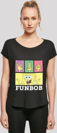F4NT4STIC T-Shirt "Spongebob Schwammkopf FUNBOB", Damen,Premium Merch,Lang,Longshirt,Bedruckt