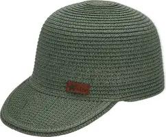 Sterntaler Stroh-Baseball-Cap dunkelgrün