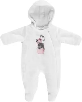 JACKY Kuschel-Kapuzenoverall KITTY CAT offwhite