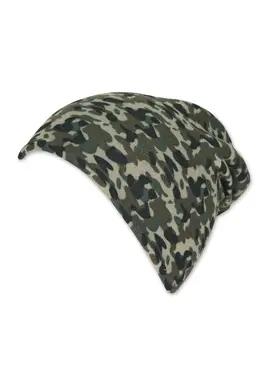 Sterntaler Wende-Slouch-Beanie dunkelgrün