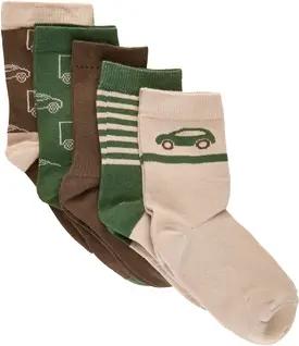 Minymo Socken 5er Pack Cocoa Brown