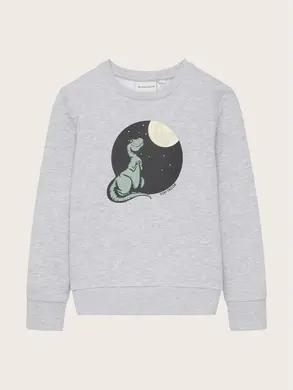 TOM TAILOR Sweatshirt Light Stone Grey