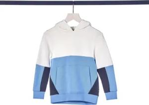 TOM TAILOR Sweatshirt colorbloked hoody light blue